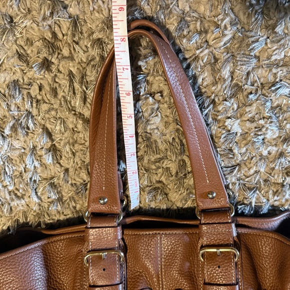 ❤️ Dooney & Bourke | Caramel Pebble Grain Satchel - Picture 11 of 11